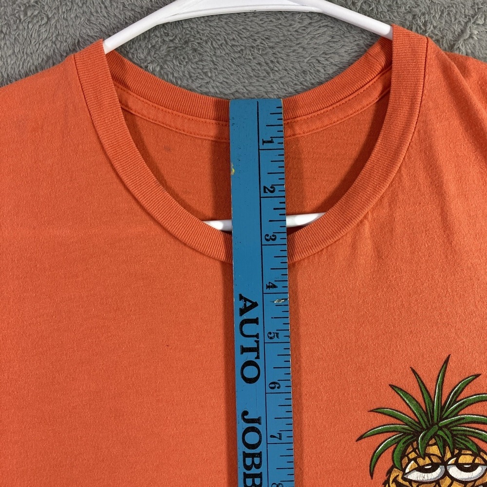 Pineapple Willy's Shirt Adult Medium Orange Panama Beach Florida Graphic Tee SS - Picture 12 of 15